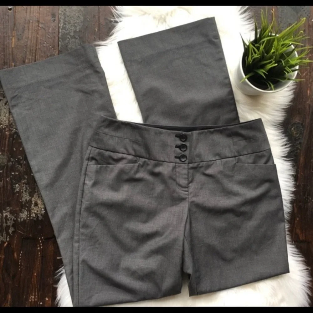 THE LIMITED Cassidy Fit Gray Boot Cut Dress Pants